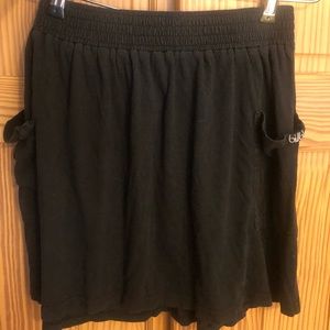 3/$20 - Billabong comfy black pocket skirt size L